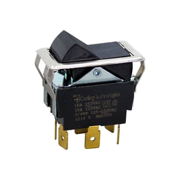 Allpoints 42-1317 On/Off/On Rocker Switch - 10A/250V, 15A/125V
